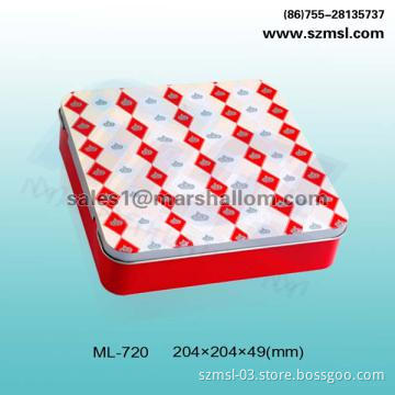 square tin box, gift box, chocolate box, metal box